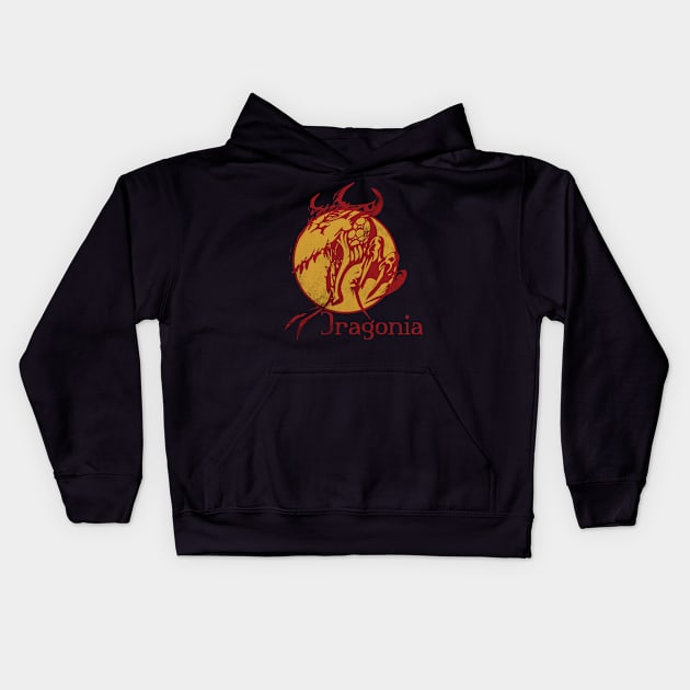 Kobold press, dragonia vintage Kids Hoodie by Aloenalone